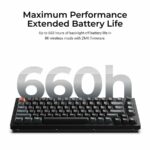 Keychron V1 Ultra (V1U-D1) QMK/VIA 8K Wireless Custom Mechanical Keyboard Red Switch RGB 75% US - Image 5