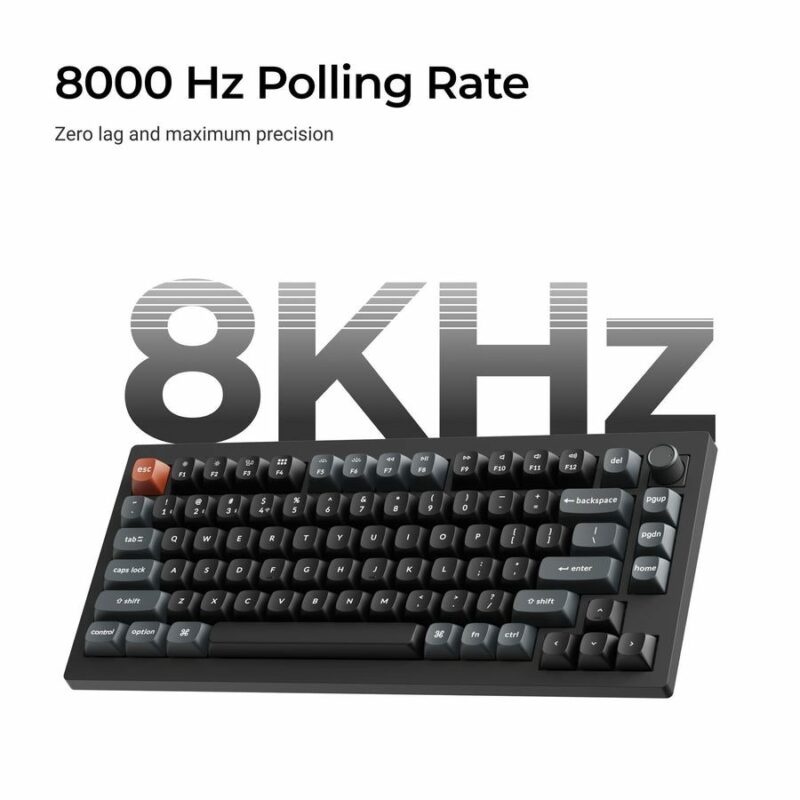 Keychron V1 Ultra (V1U-D4) QMK/VIA 8K Wireless Custom Mechanical Keyboard Banana Switch RGB 75% US - Image 2