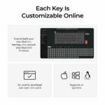 Keychron C3 Pro (C3PX-H3) QMK/VIA Mechanical Brown Switch - 8K Polling Rate Hot Swap. 80% US RGB - Image 5