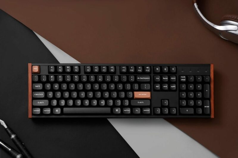 Keychron K10 HE (K10H-F1) Special Wood Edition Wireless Magnetic Hall Effect RGB Keyboard 100% US - Image 4