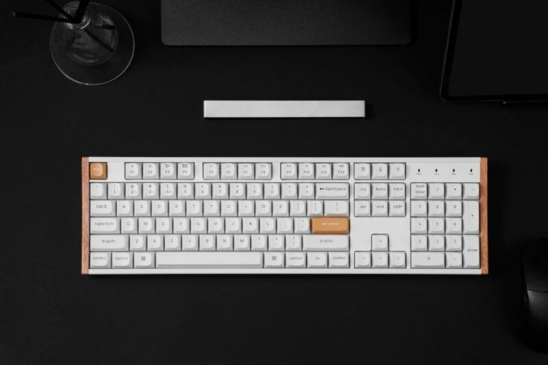 Keychron K10 HE (K10H-Q1) Special Wood Edition White Wireless Magnetic Hall Effect RGB 100% US - Image 2