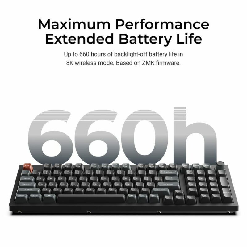 Keychron V5 Ultra (V5U-D3) QMK/VIA 8K Wireless Custom Mechanical Keyboard Brown Switch RGB 96% US - Image 3