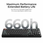Keychron V5 Ultra (V5U-D4) QMK/VIA 8K Wireless Custom Mechanical Keyboard Banana Switch RGB 96% US - Image 3