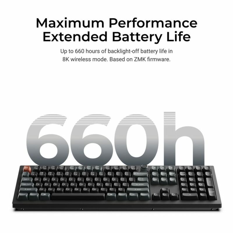 Keychron V6 Ultra (V6U-D1) QMK/VIA 8K Wireless Custom Mechanical Keyboard Red Switch RGB 100% US - Image 5
