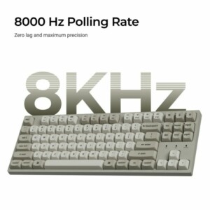 Keychron C1 Pro (C1PX-M1) QMK/VIA Mechanical Red Switch - 8K Polling Rate Hot Swap.80% US Retro RGB - Image 3