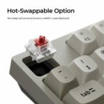 Keychron C1 Pro (C1PX-M1) QMK/VIA Mechanical Red Switch - 8K Polling Rate Hot Swap.80% US Retro RGB - Image 4