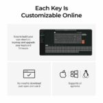 Keychron C1 Pro (C1PX-M1) QMK/VIA Mechanical Red Switch - 8K Polling Rate Hot Swap.80% US Retro RGB - Image 5