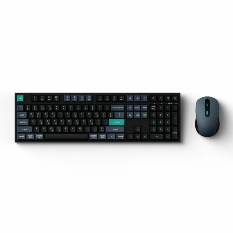 pcz-4894979038616 Keychron B36 Combo (KCBD2-GR) Wireless Keyboard and Mouse 100% GR Layout Black-Green - Image 1