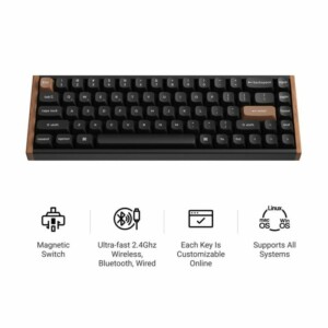 Keychron K6 HE (K6H-F1) Special Wood Edition Wireless Magnetic Hall Effect RGB Keyboard 65% US - Image 2