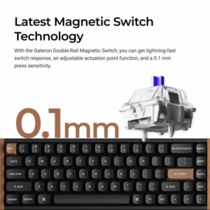 Keychron K6 HE (K6H-F1) Special Wood Edition Wireless Magnetic Hall Effect RGB Keyboard 65% US - Image 3