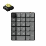 Keychron K0 Max (K0M-H4) QMK Wireless Custom Num Pad Mechanical Low Profile Banana Sw. RGB Hot-Swap