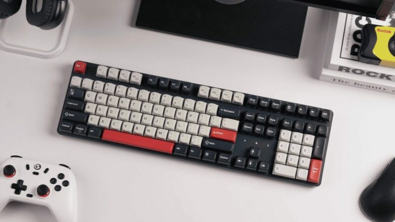 Keychron J5 (KJ5-H1Z) QMK Wireless Mechanical Keyboard Red Switch Hot-Swap RGB 100% US Dark Blue - Image 5