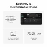 Keychron Q16 HE (Q16HW-J1) QMK Ceramic Custom Hall Effect  Keyboard RGB Lime Switch 65% US Blue - Image 4