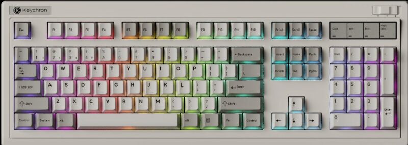 Keychron R6 (R6-M1) QMK Wireless Mechanical Keyboard Red Switch Hot-Swap RGB 100% US Retro - Image 2