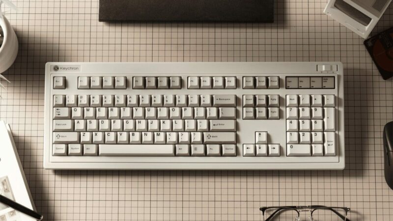Keychron R6 (R6-M1) QMK Wireless Mechanical Keyboard Red Switch Hot-Swap RGB 100% US Retro - Image 6