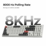 Keychron Q6 Ultra (Q6U-P1) ZMK RGB 8K Wireless Custom Mechanical Keyboard-Red Switch 100% US White - Image 3