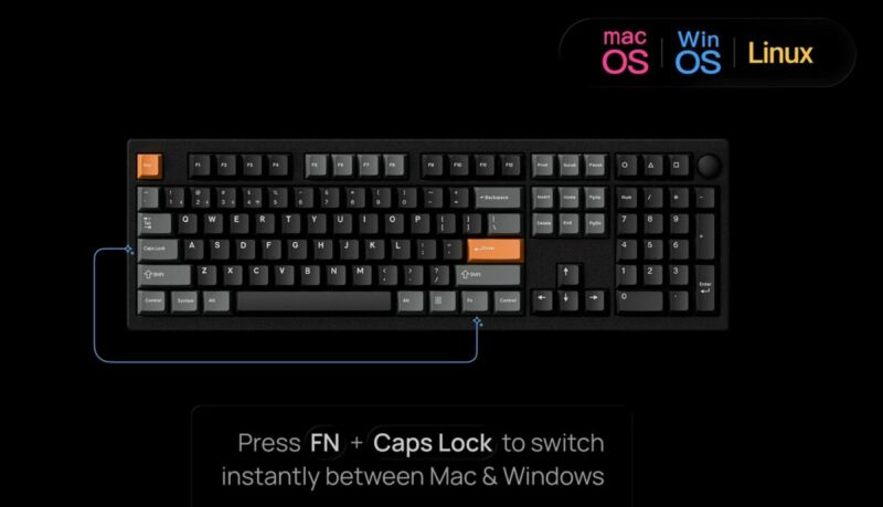Keychron P6 Ultra (P6-M3) ZMK 8K Wireless Custom Mechanical Keyboard Brown Switch RGB 100% US Layout - Image 5