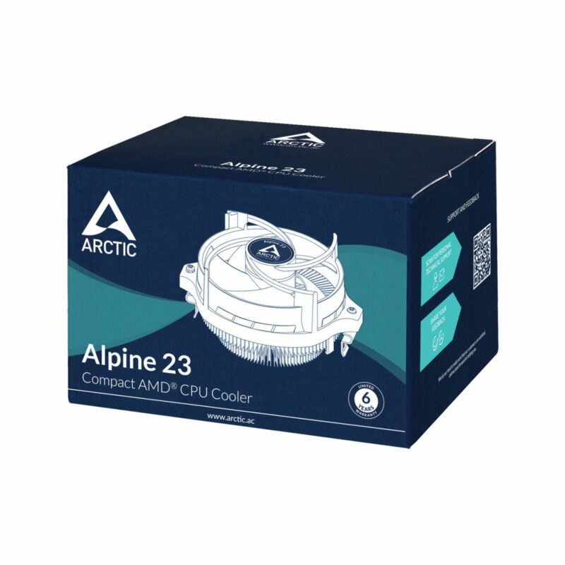 Arctic Alpine 23 - 95W CPU Cooler for AMD socket AM4 - Image 6