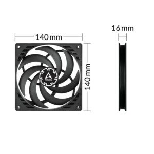 ARCTIC P14 PWM PST – 140mm Pressure optimized case fan | Slim Profile | PWM controlled speed PST - Image 4