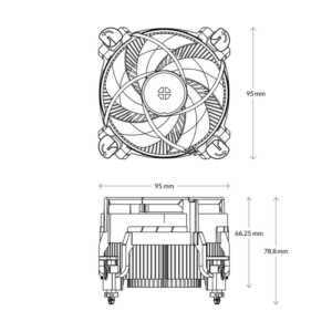 ARCTIC Alpine 17 – 95W CPU Cooler for Intel socket 1700 - Image 7