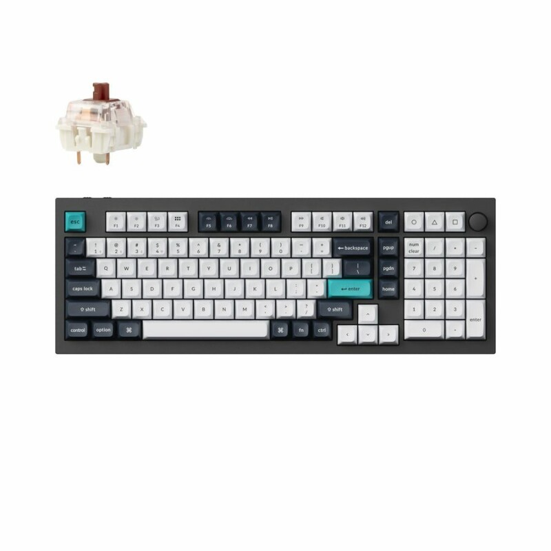 pcz-4895248864394 Keychron Q5 Max (Q5M-M3) QMK/VIA Wireless Custom Mechanical Keyboard-Brown Switch 96% US Layout - Image 1