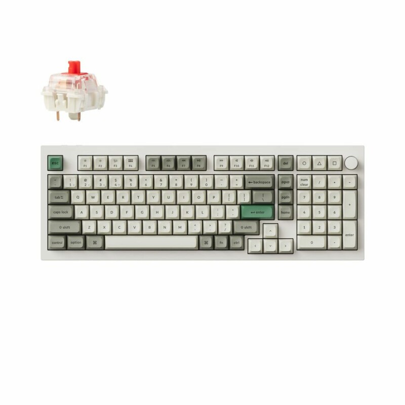 pcz-4895248864417 Keychron Q5 Max (Q5M-P1) QMK/VIA Wireless Custom Mechanical White Keyboard-Red Switch 96% US Layout - Image 1
