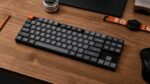 Keychron K1 Max (K1M-H1) ANSI 80% TKL Black Full Assembled Red Switch RGB Hot-Swap Wired Low Profile - Image 7