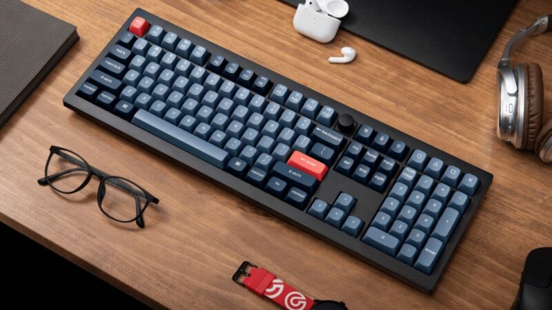 Keychron V6 Max (V6M-D1) QMK/VIA Wireless BT/2,4/Wired Custom Mechanical Keyboard Red Switch 100% US - Image 4