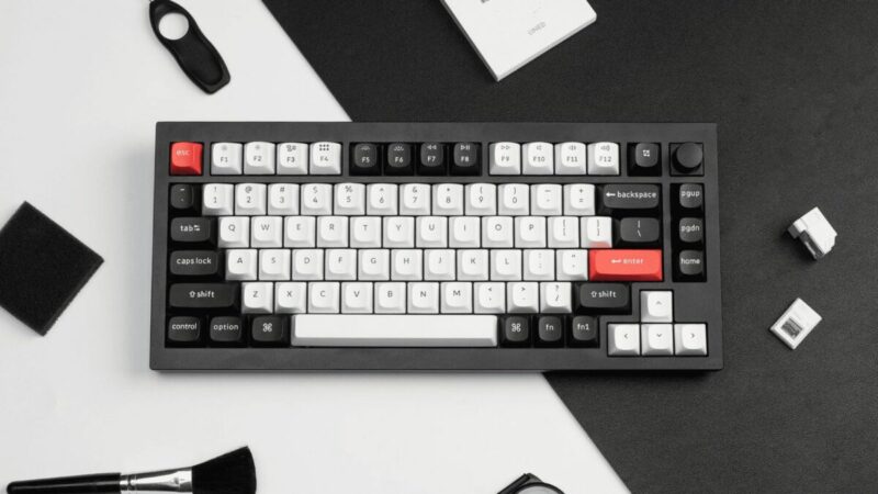Keychron Q1 HE (Q1H-M1) QMK Wireless Custom Hall Effect Keyboard Purple Switch 75% US Layout - Image 5