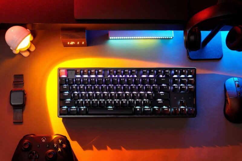 Keychron K8 V2 (K8X-H3) QMK Wireless Mechanical Keyboard Brown Switch HotSwap RGB 80% US Layout - Image 2