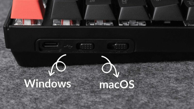 Keychron K8 V2 (K8X-J1) QMK Wireless Mechanical Keyboard Red Switch HotSwap RGB 80% US Lay Aluminum - Image 4