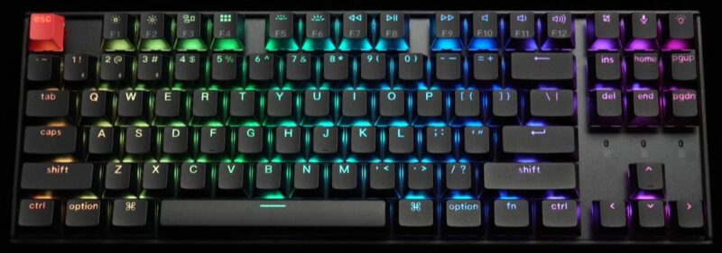 Keychron K8 V2 (K8X-J4) QMK Wireless Mechanical Keyboard Banana Switch HotSwap RGB 80% US Lay Alumin - Image 3