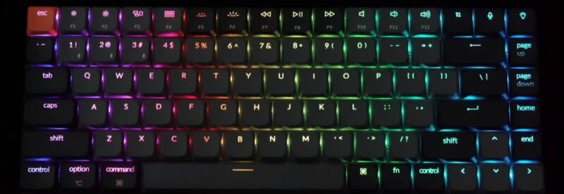 Keychron K3 V3 (K3X-B1) QMK Wireless Mechanical Keyboard Red Switch RGB 75% US Layout - Image 8