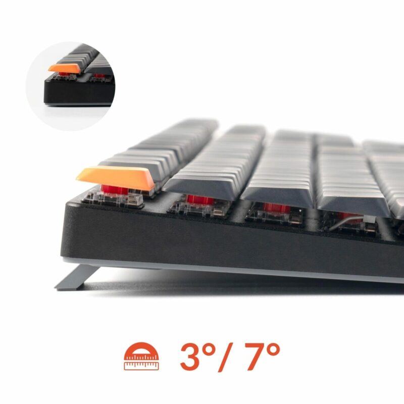 Keychron K5 V2 (K5X-B1) QMK Wireless Mechanical Keyboard Red Switch RGB 100% US Layout - Image 5