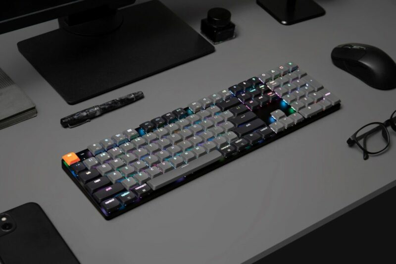 Keychron K5 V2 (K5X-B3) QMK Wireless Mechanical Keyboard Brown Switch RGB 100% US Layout - Image 2