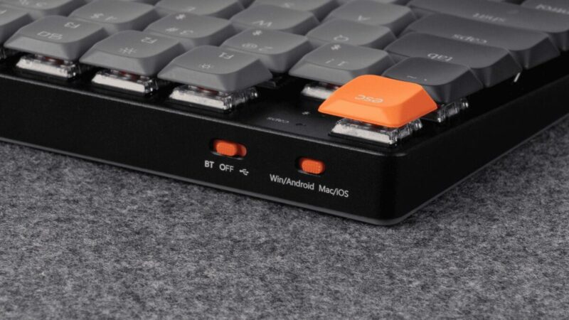 Keychron K5 V2 (K5X-B3) QMK Wireless Mechanical Keyboard Brown Switch RGB 100% US Layout - Image 7