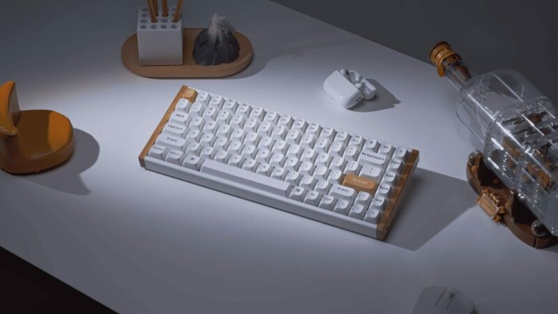 Keychron K2 HE (K2H-Q1) Wireless Magnetic Hall Effect RGB Keyboard 75% US Special Edition Wood White - Image 3