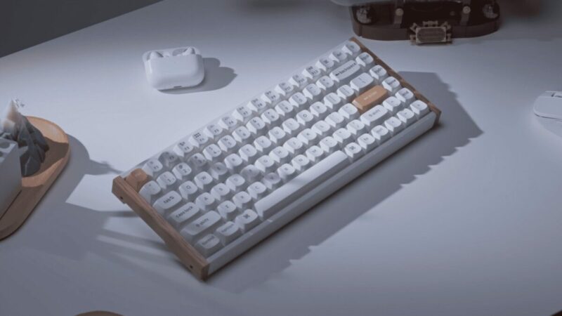 Keychron K2 HE (K2H-Q1) Wireless Magnetic Hall Effect RGB Keyboard 75% US Special Edition Wood White - Image 4
