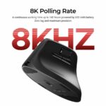 Keychron M5 (M5-A23) Wireless Ergonomic Vertical Mouse 8K Polling Rate Black - Image 5
