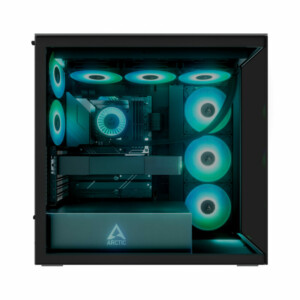 Arctic Xtender (Black) black window w/o GPU vertical mount - Mid Tower Case w. A-RGB Fans - Image 4