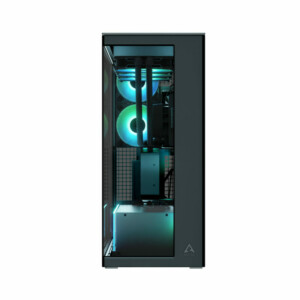 Arctic Xtender (Black) mirrow black window with GPU vertical mount - Mid Tower Case w. A-RGB Fans - Image 2