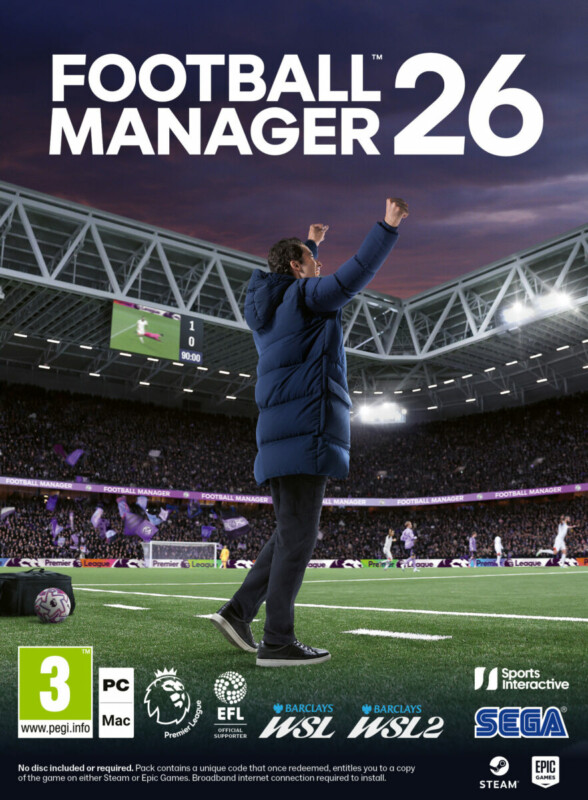 pcz-5055277056477 Football Manager 2026 PC (Code in a box, includes Greek Language) - Image 1