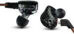 KZ ZST Black  With Mic - IEM 3,5 In Ear Monitor Earphones, Dynamic Hybrid Dual Driver 1BA+1DD - Image 2