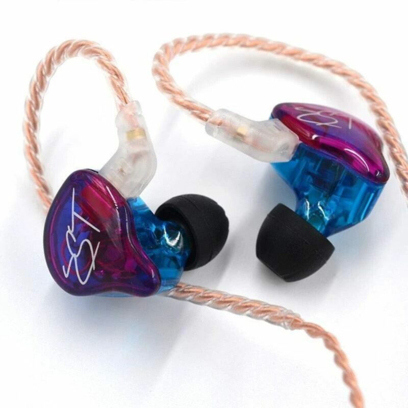 KZ ZST Purple No Mic - IEM 3,5 In Ear Monitor Earphones, Dynamic Hybrid Dual Driver 1BA+1DD - Image 2