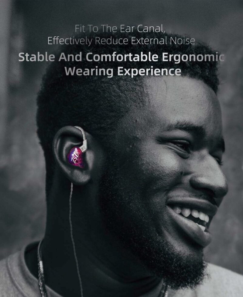 KZ ZST X Black With Mic - IEM 3,5 In Ear Monitor Earphones, Dynamic Hybrid Dual Driver 1BA+1DD,  2x - Image 6