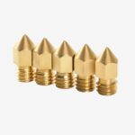 CREALITY 0,4mm Brass Nozzle Kit (x5 pcs) of 6x13mm International Brass Nozzles - Image 2
