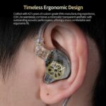 KZ EDX LITE Transparent Grey With MIC - IEM 3,5 In Ear Monitor Earphones, Super-Linear, HIFI bass, N - Image 3