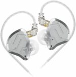 KZ ZSN PRO 2 SIlver With Mic - IEM 3,5 In Ear Monitor Earphones, Hybrid 1BA+1DD 10mm, metal, HIFI ba - Image 2