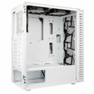 Kolink Observatory HF Glass ARGB Midi Tower Case - White (with 6 ARGB fans - 3x140mm & 3x120mm ) - Image 6