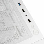 Kolink Observatory HF Glass ARGB Midi Tower Case - White (with 6 ARGB fans - 3x140mm & 3x120mm ) - Image 9